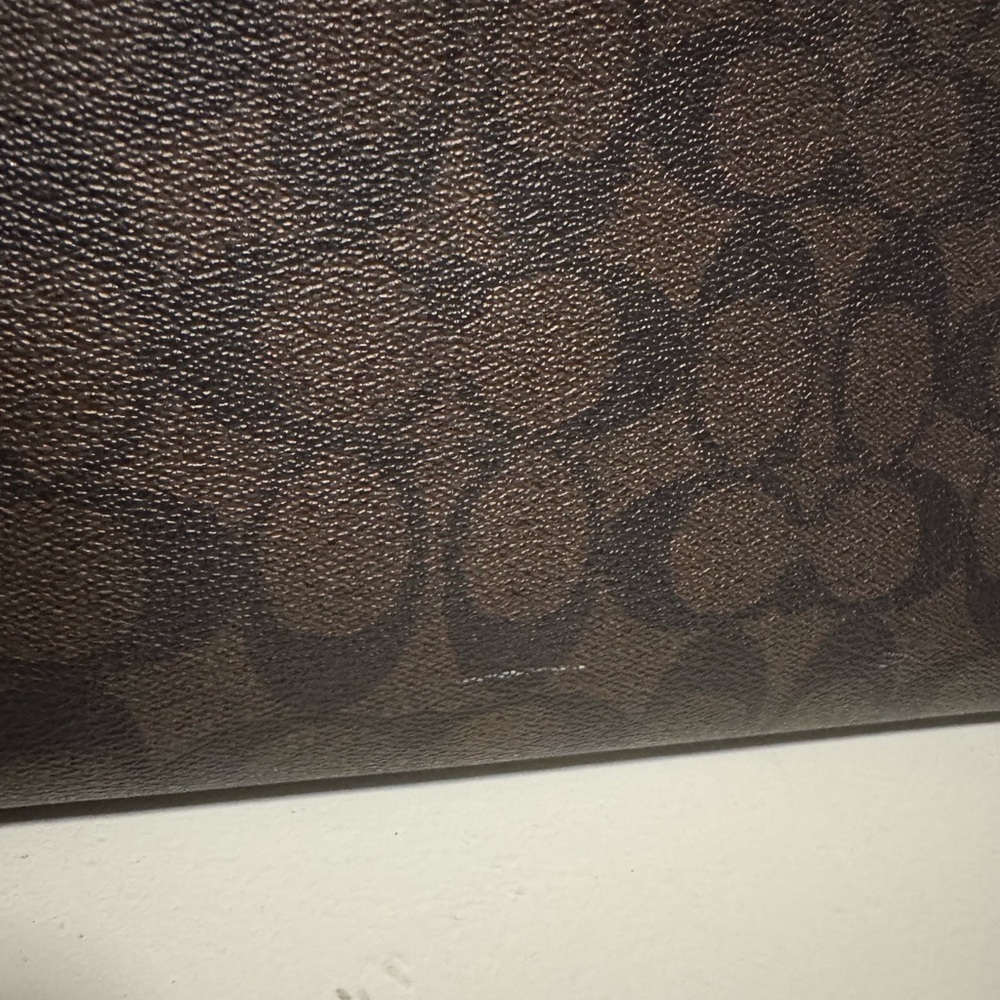 Coach Signature Brown and Black Tote Bag with Wallet - Picture 8 of 8